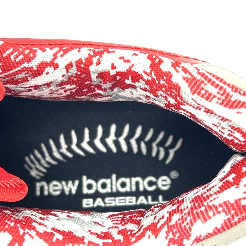 New Balance NB Baseball Cleats Men’s US Size 15 Abzorb 40/40 MB4040RG Red Gray - Picture 11 of 14